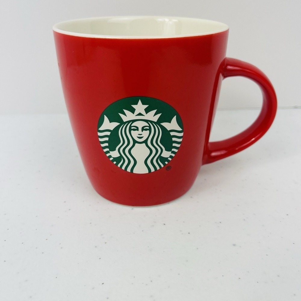 Starbucks Coffee Mug Cup 2020 Red Classic Mermaid Green Logo 12oz